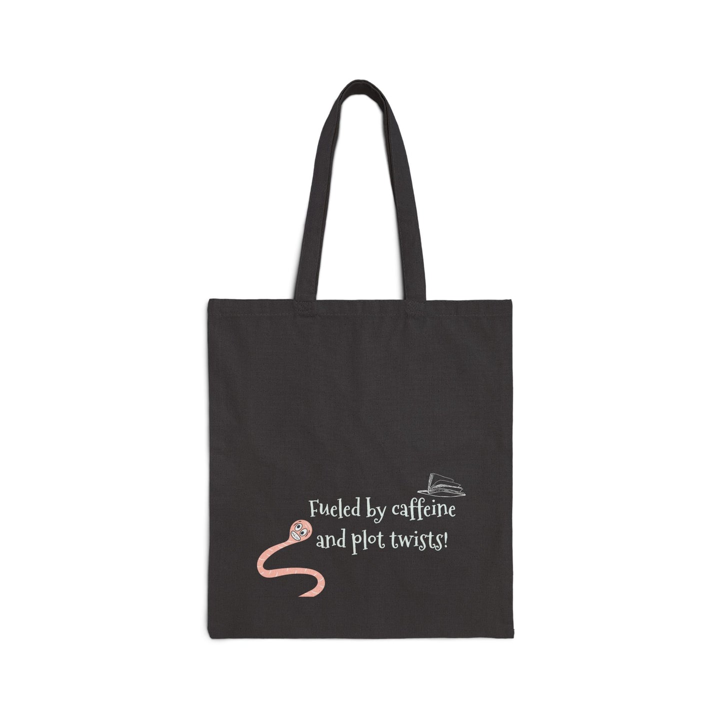 Bookworm Fuel - Cotton Canvas Tote Bag