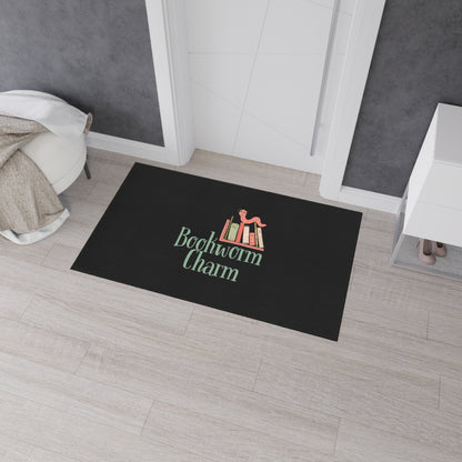 Bookworm Charm - Heavy Duty Floor Mat - Free Shipping