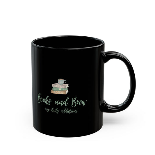 Books and Brew - Black Mug (11oz, 15oz)