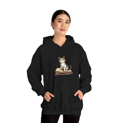 Curious Kitten - Unisex Heavy Blend™ Hooded Sweatshirt - Free Shipping