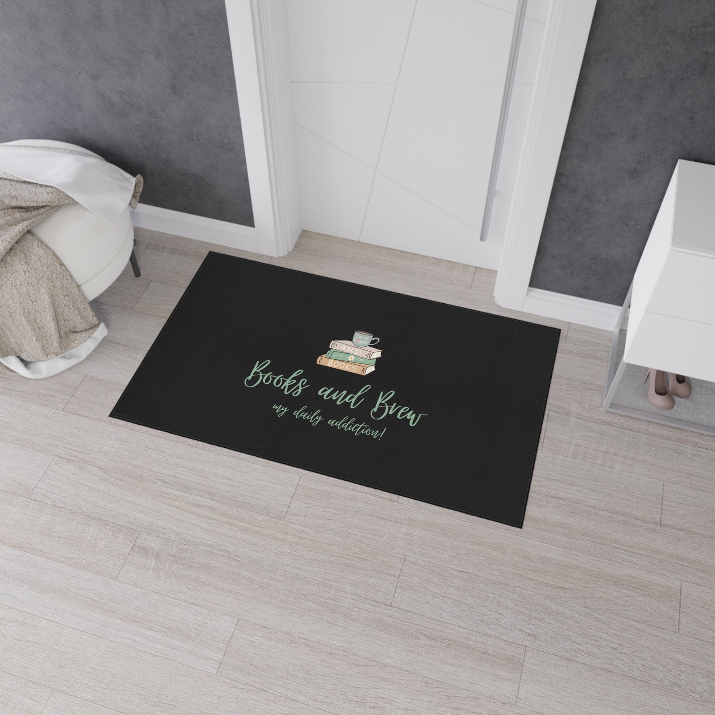 Books and Brew - Heavy Duty Floor Mat - Free Shipping