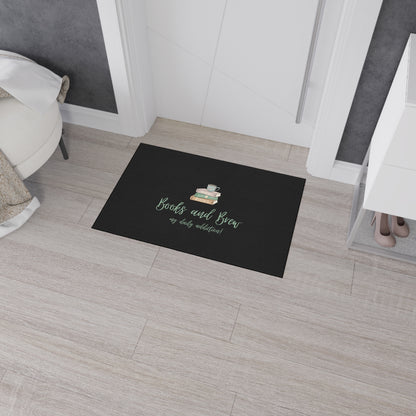 Books and Brew - Heavy Duty Floor Mat - Free Shipping