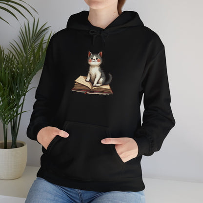 Curious Kitten - Unisex Heavy Blend™ Hooded Sweatshirt - Free Shipping