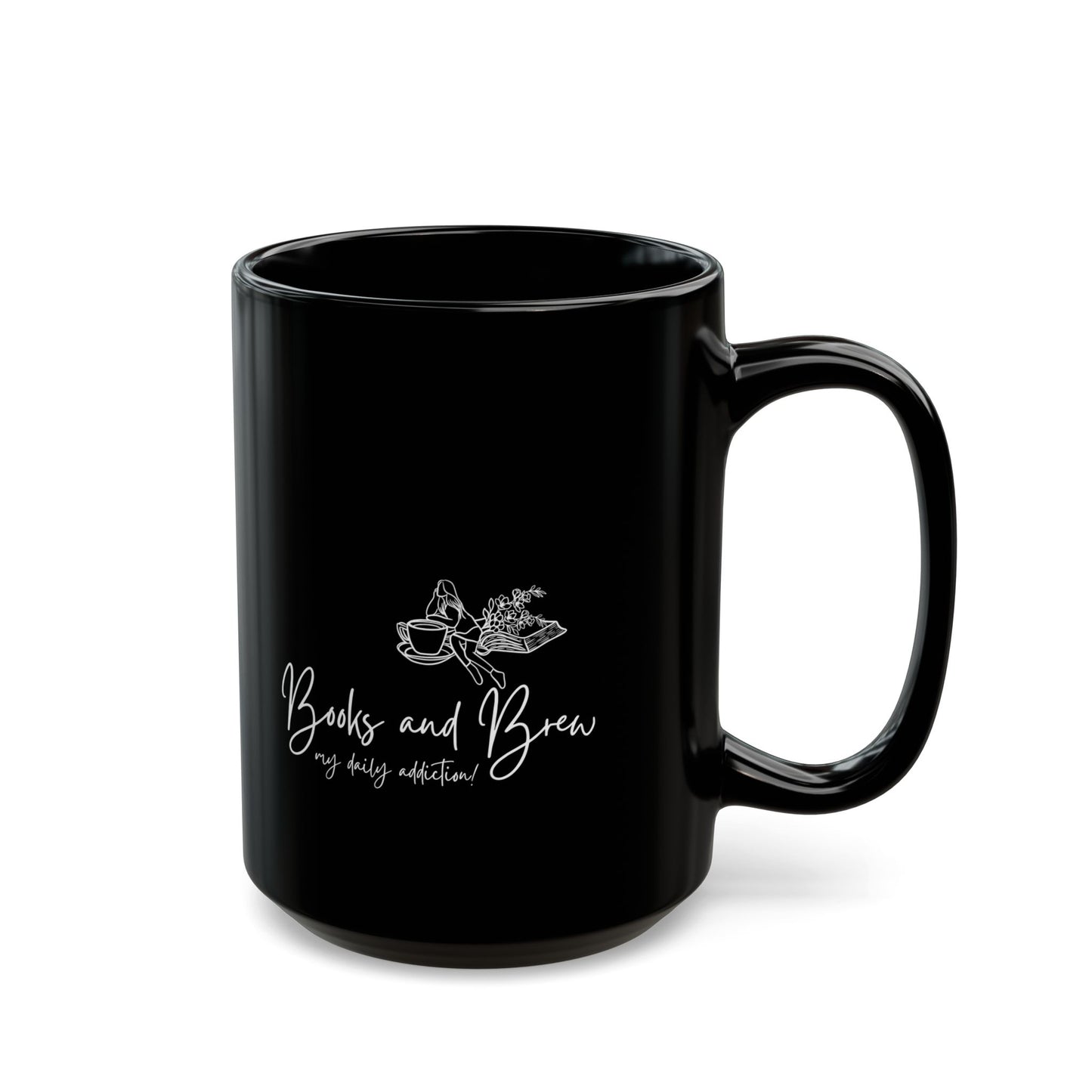 Books and Brew - Black Mug (11oz, 15oz)