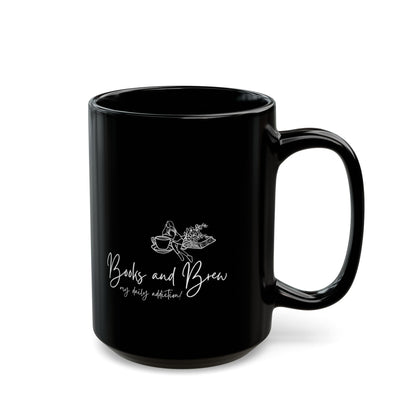 Books and Brew - Black Mug (11oz, 15oz)