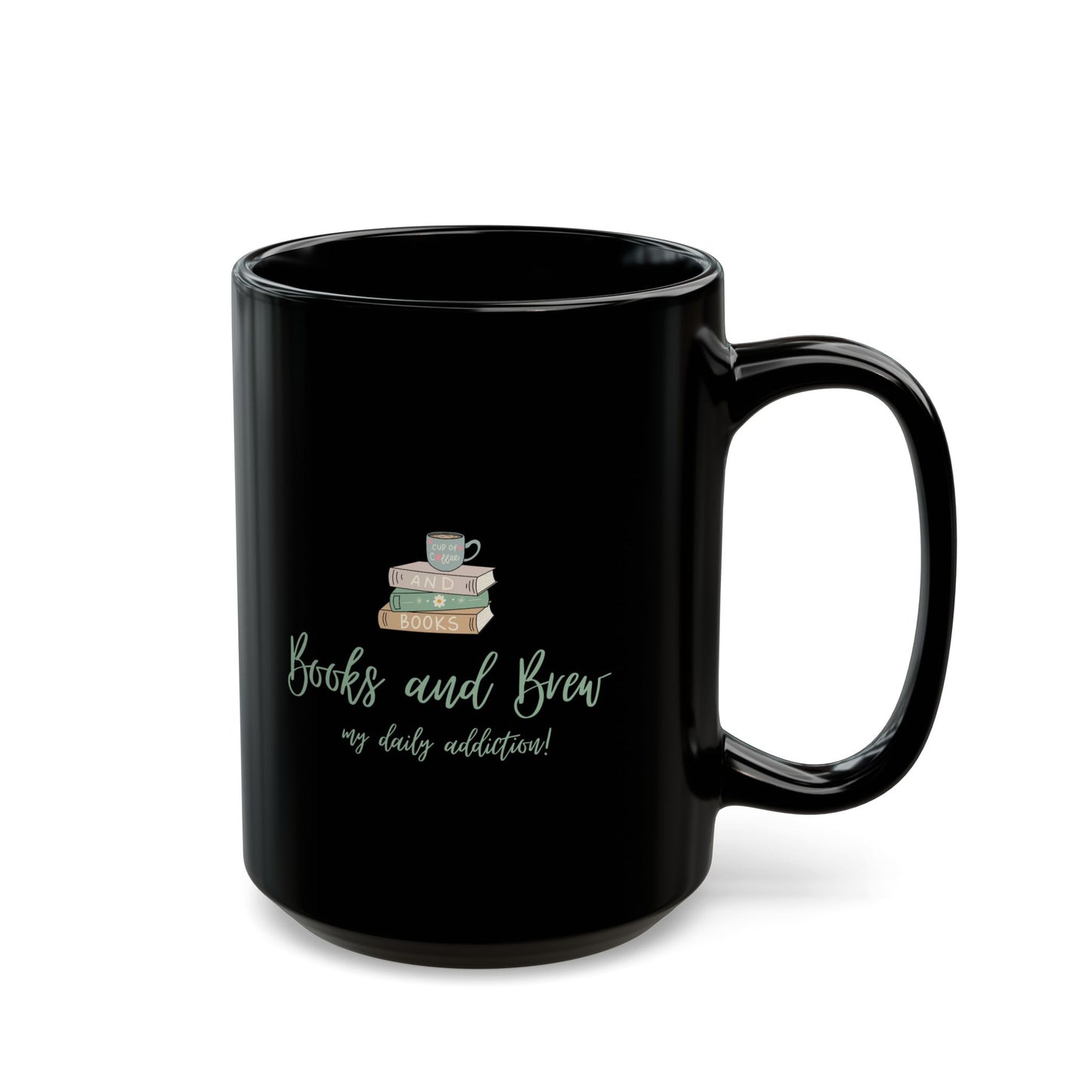 Books and Brew - Black Mug (11oz, 15oz)