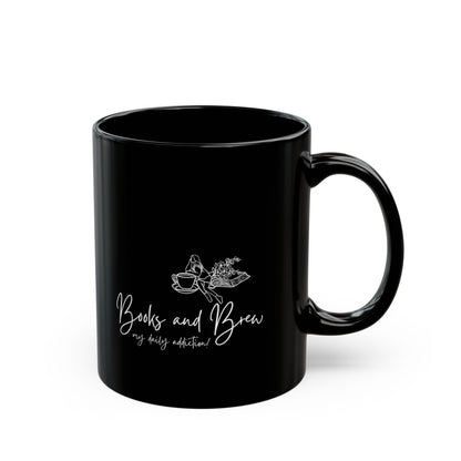 Books and Brew - Black Mug (11oz, 15oz)