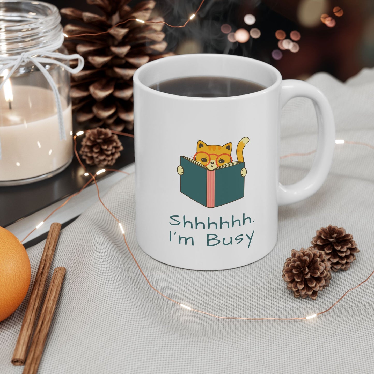 Shhhh... I'm Busy Ceramic Mug, (11oz, 15oz) - Free Shipping