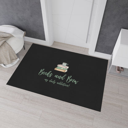 Books and Brew - Heavy Duty Floor Mat - Free Shipping