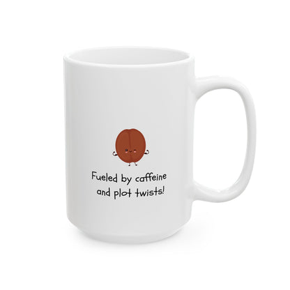 Bookworm Fuel - Ceramic Mug, (11oz, 15oz) - Free Shipping